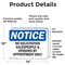 Signmission No Solicitation Salespeople And Vendors By OSHA Notice Sign, Vinyl Decal, 14in W x 10in L, 2PK OS-2PACK-NS-D-1014-L-14820 - alternate 4